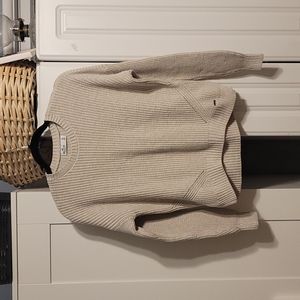 Hollister Cream Off-the-Shoulder Sweater